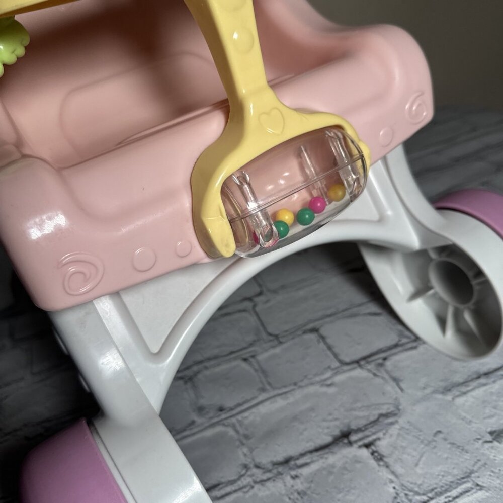 Fisher-Price Brilliant Basics Stroll Along Walker Toy Baby Doll Stroller TESTED - Picture 3 of 16